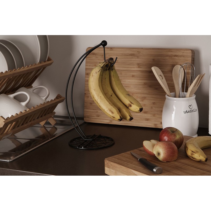 Premier Housewares Twist Banana Hanger - Black, H33 x W18
