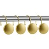 Ganchos decorativos para cortina de ducha, anillos de ducha de
