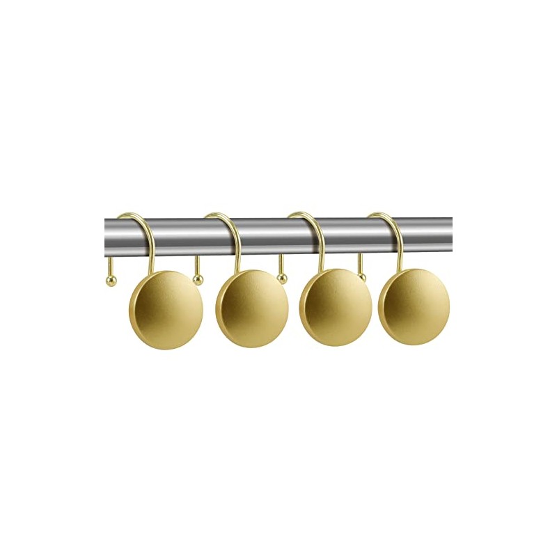 Ganchos decorativos para cortina de ducha, anillos de ducha de