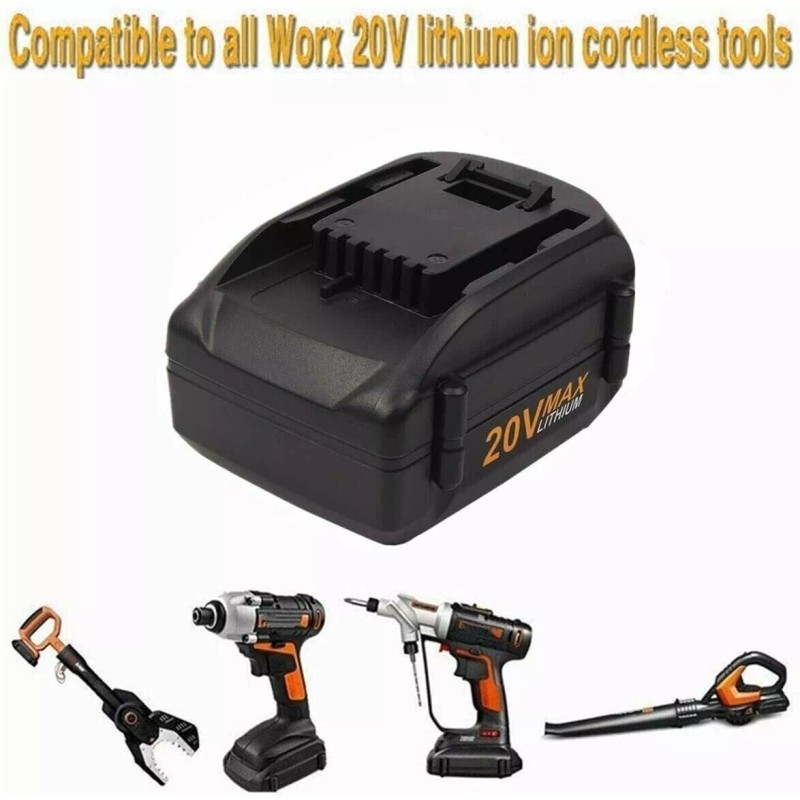 For WORX 2PACK 3.0Ah For WORX 20V MAX Extend Lithium