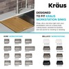 Kraus Kore Solid Bamboo Cutting Board for Workstation Kitchen Sink
