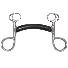 Toklat Black Steel Mullen Mouth Swivel Bumper Bit