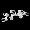 100 Piezas Anillos Para Pigmento De Pestaas,cejas.belleza Blanco