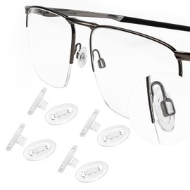 Silicone Nose Pads Replacement Nose Pieces for Oakley Voon OX3026 Eyeglasses - 4 Pairs Clear Nose Cushion