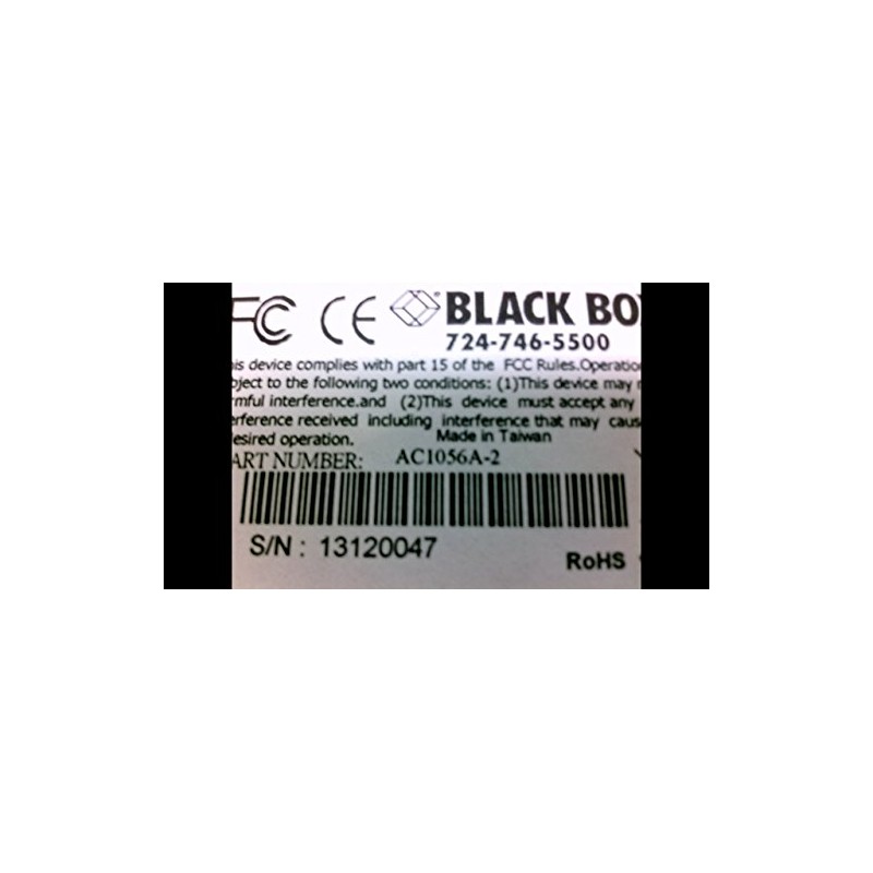 BLACK BOX NETWORK SERVICES Black Box Network Services Ac1056a-2 Compact