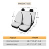 Leopard Print Car Seat Cover Breathable Front Bucket Seat Covers