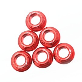 Red CNC Racing Rear Sprocket Nuts Set For GSX-R 750 GSXR1000 GSF1200 SV650 Vstrom 650 TL1000R