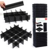 Flytianmy 40Pcs Drawer Dividers, Adjustable Drawer Organizer for Socks, Underwear,
