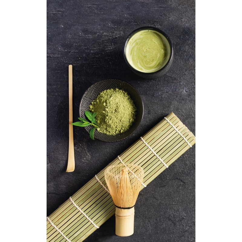 IBILI Matcha Set of 3 Bamboo Chashaku Measuring Spoons, Chasen