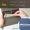 Dom Teporna Men's Long Wallet, Cowhide Leather, Ultra Thin 0.4