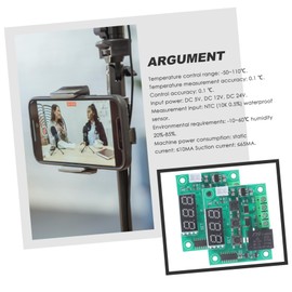 ULTECHNOVO 2pcs Digital Temperature Control Module Accuracy Intelligent Thermostat for Indoor Use Led Display Energy Efficient Thermostat for