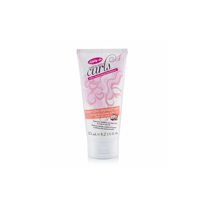 Dippity Do Girls With Curls Coconut Curl Styling Cream, 4.2