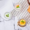 Encheng Glass Jars, 7 oz Glass Yogurt Jars With Lids(PE),Replacement