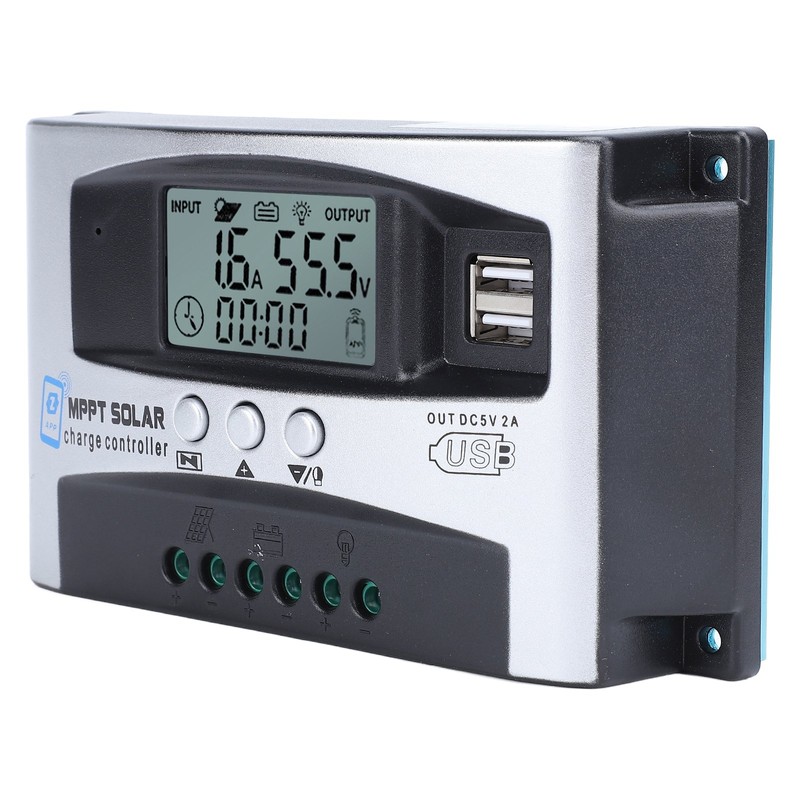 MPPT Solar Charge Controller Bluetooth App Control 12V 24V 36V