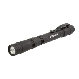 Steelman LED Inspection Pen Light, Powered by 2 AAA Batteries, Heavy-Duty Aluminum Casing, 70-Lumen Flashlight, Pocket Clip, Knurled Grip