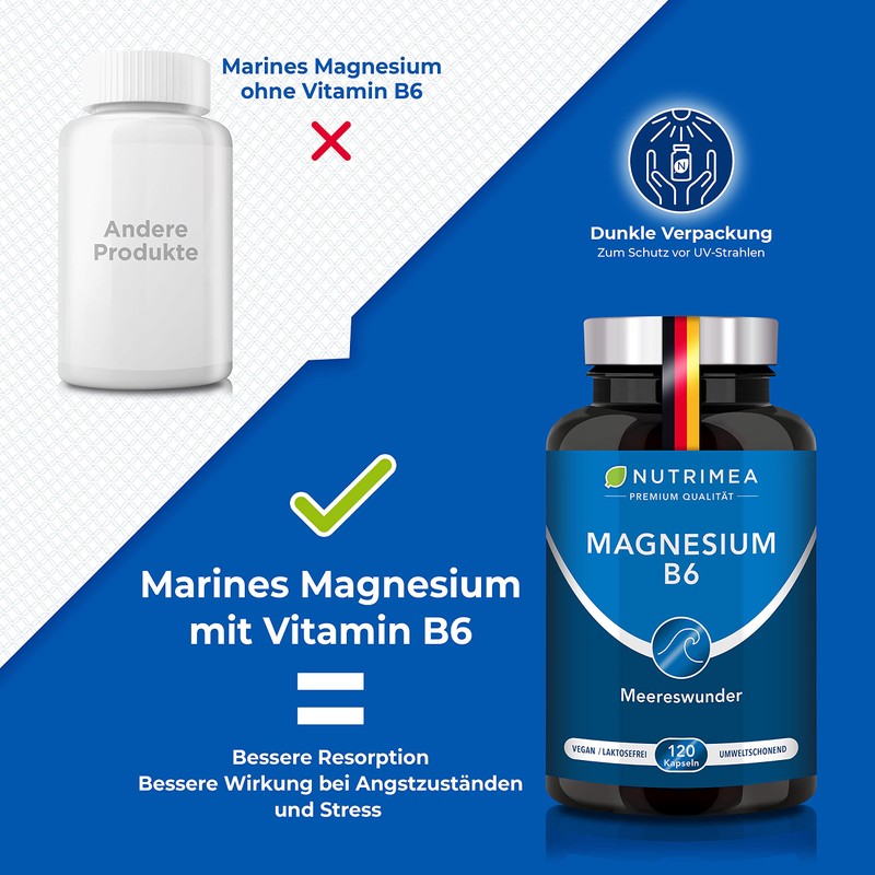Anti-Stress Mineral Magnesium Mare Simag55 + Vitamin B6 | Patented