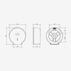Jofel AE57600 - TOILETTENPAPIERSPENDER MITTELGROSS SMART ABS SCHWARZ