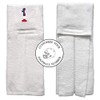 Player Number Football Towel White w/USA American Flag Number -