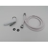 CR-MOESANCO® White and Grey Push Button Shower Kit with Flexible