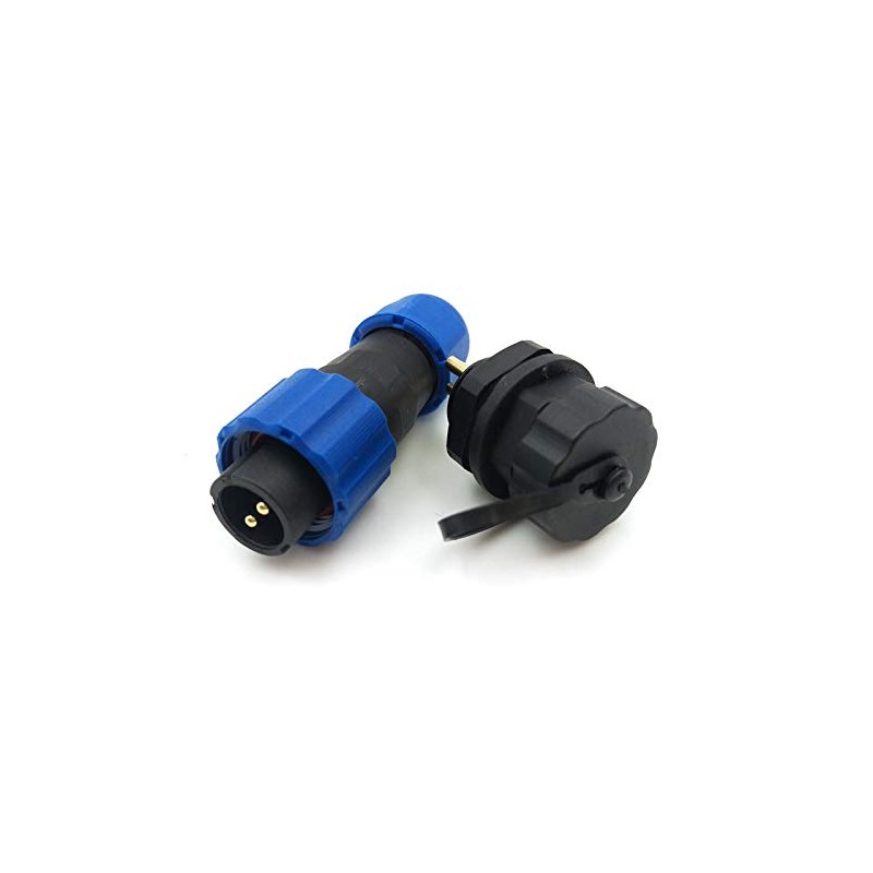 SZJELEN 2Pin Aviation Connector Plug and Socket,Waterproof Power Connector,Panel Mount