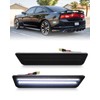 PWOBVZ White LED Rear Side Marker Lights for 2008-2014 Dodge