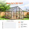 VEVOR 24 Pack Polycarbonate Greenhouse Panels, 2' X 4' X