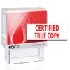 Certified True Copy Colop Self Inking Office Stationary Custom Rubber