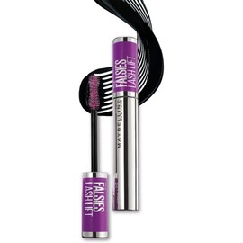 Maybelline New York Mascara Falsies Lash Lift, Eyelash lamination effect, Double curved brush for volumizing and curling, Black, 9.4 ml