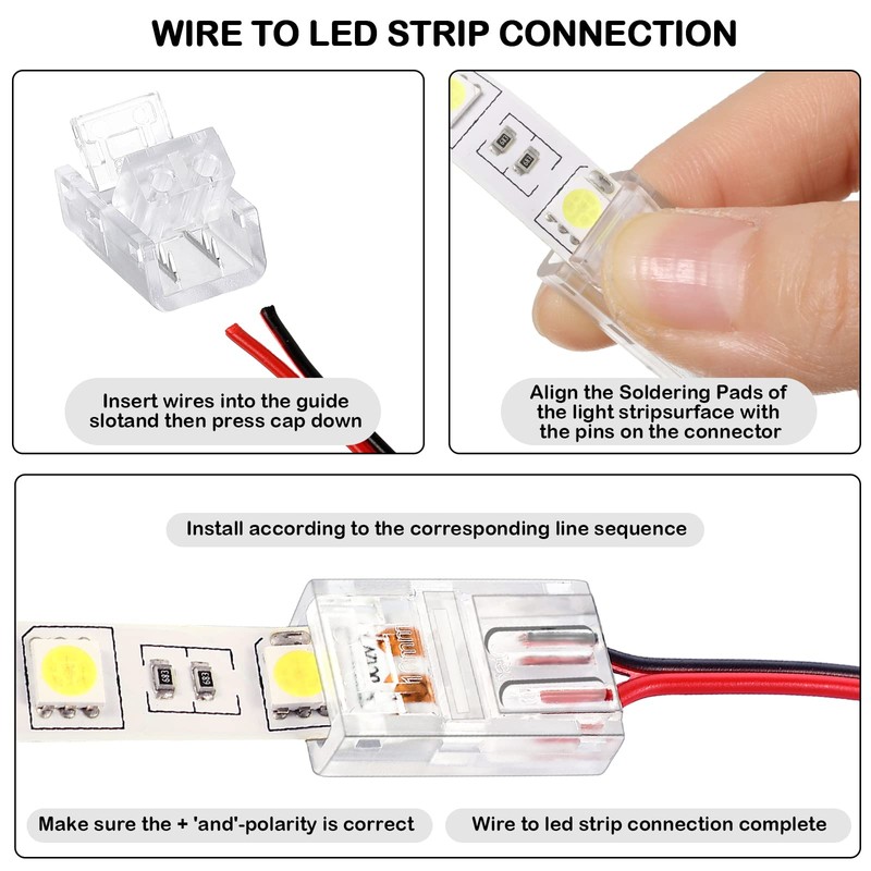 Flutesan 40 Pcs 2 Pin, 8 mm RGB LED Light