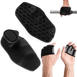 KISPATTI Gym Grips Gloves Kit,Weight Lifting Hand Grips Gloves,Anti-slip Grips Gloves for Workout Pull up,Gym Accessories for Men Women(Hand Grips+M Gloves)