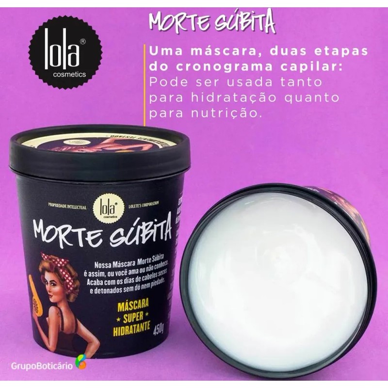Mascara Hidratacion Lola From Rio Morte Subita Coco 450g