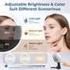 Travel Makeup Mirror with Light, 1X/40X Double Sided Magnifying Mirror