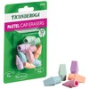 Ticonderoga Pencil Cap Erasers, Assorted Pastel Colors, 10 Count