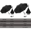 MRTLLOA 40/49/56 Inch Oversize Windproof Inverted Reverse Upside Down Umbrella,