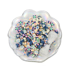 100pcs Cute Cat Polymer Clay Spacer Beads, Mixed Clay Beads for DIY Jewelry Making, Bracelet Necklace Hair Clip Accessories (Cat)