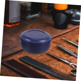 FRCOLOR Stainless Steel Shaving Bowl for Men Durable Household Shaving Soap Bowl for Smooth Lathering Compact Design for Travel Stylish Grooming Tool Blue Color