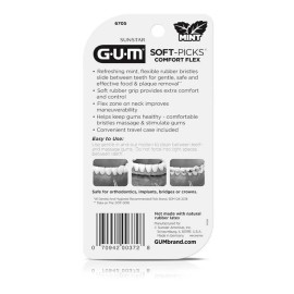 GUM Soft-Picks Comfort Flex, Easy to Use Dental Picks for Teeth Cleaning and Gum