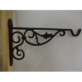 Wall Mount Cast Iron Flower Hanging Basket Hook Console Shelf Holder Hook Hanging Basket