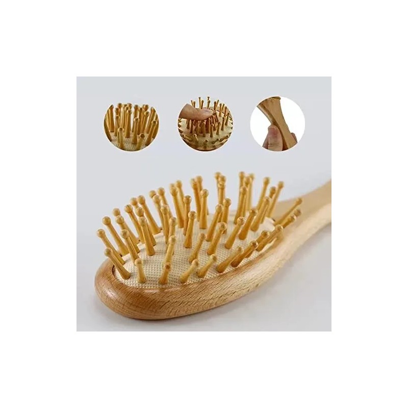 Peine Y Cepillo Beb Cerdas Naturales Suaves Suavecitas 4pz