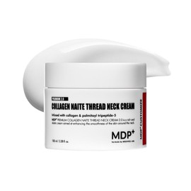 MDP+ PREMIUM COLLAGEN NAITE THREAD NECK CREAM 2.0, Skin Tightening, Firming, 3.38oz/100ml, Anti-aging, Moisturizer Face Cream, Neck & Décolleté Wrinkles, Soft Smooth Skin