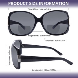 ZONLON 4 Pack Bifocal Reading Sunglasses for Women, Ladies Fashion Outdoor UV400 Sun Readers Glasses (4 Mix, 4.00)