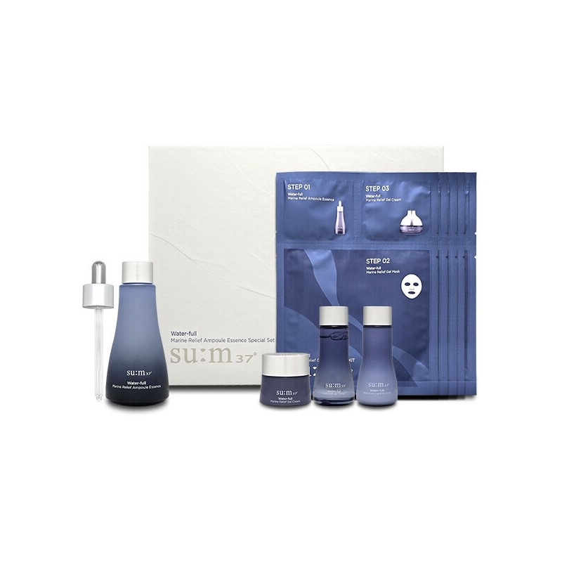 Su:m37 Waterful Marine Relief Ampoule Essence Special Set / 숨37