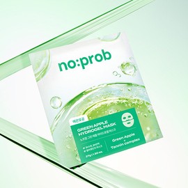 No props [1 BOX/5 Sheets] No-Prop Hydrogel Green Apple Mask (Smooth Pores) / [1BOX/5매] 노프랍 하이드로겔 그린 애플 마스크(매끈모공)