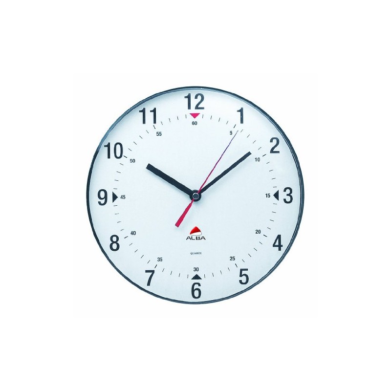 Alba Wall Clock, ABS, White, L x 25 cm W,