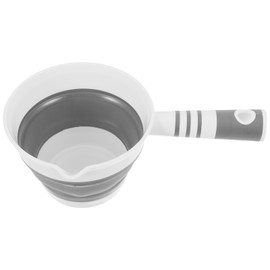 JOYOFREELY Bath Rinse Cup Foldable Water Ladle Plastic Collapsible Water Scoop Featuring Hanging Hole Design and Not Easy to Deform for Kitchen Everyday Use and Bathing Simple