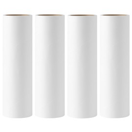 6.3 inch Large Lint Roller Refills for Pet Hair Extra Sticky Roller Refills 6.3 in Long Handle Lint Roller Replacement for Floor Carpet Couch Clothes (Pack of 4)