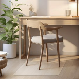 Desk Mat,21"x25" Office Chair Mat for Hard Floors,Computer Chair Mat Protector for Hard Surface,Desk Mat for Chair Can't be Used on Carpet,Office Floor Mat(Clear)