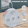 Rechargeable Submersible Pool Lights with Remote, Waterproof Underwater Charging Battery