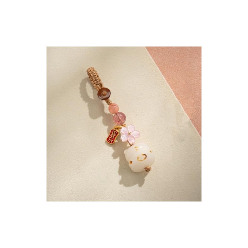 misakinoya Portable Strap Pendant Cute Cat Bodhi Charm Keychain Bag