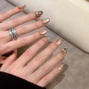 Nail Tip, Short, False Nail, Stylish, Cat Eye, Short Nail
